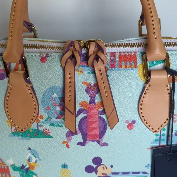 Dooney and Bourke Disney Epcot Flower and Garden NWT purse with straps Mickey - Picture 14 of 15